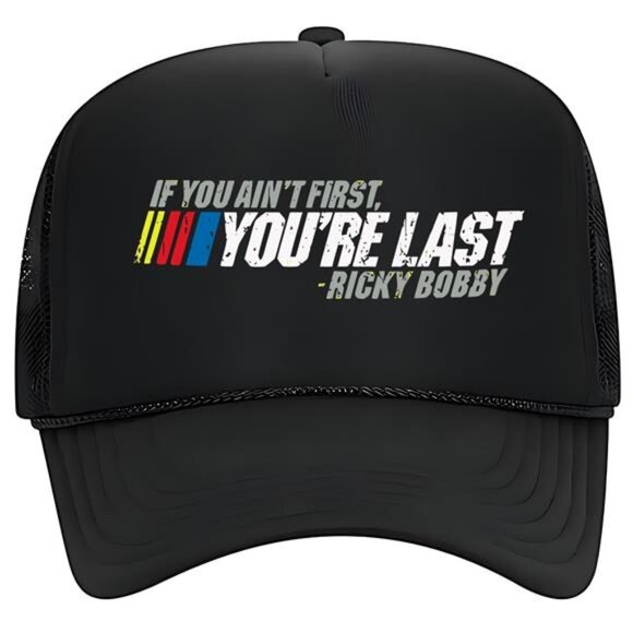 Accessories - If You Ain't First Funny SNL Cap Foam Trucker Mesh Retro Ricky Bobby Talladega